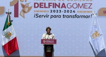 Delfina Gómez reafirma compromiso con recuperación de Tejupilco en Informe de Gobierno regional