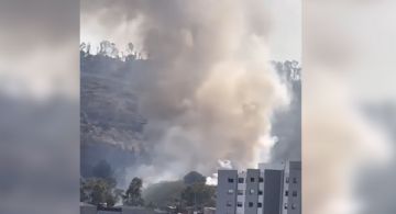 Fuerte incendio cerca de Galerías Atizapán, en EDOMEX; hoy miércoles 18 de febrero