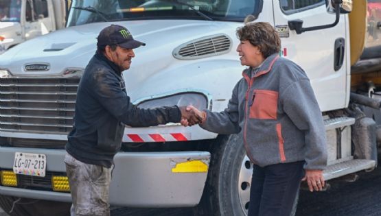 Gobernadora Delfina Gómez supervisa reconstrucción del Periférico Norte