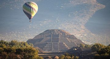 Cancelan vuelos de globos aerostáticos en Teotihuacán por fuertes vientos ante el peligro latente para turistas