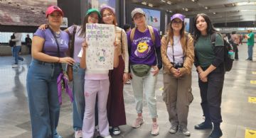 CETRAM Cuatro Caminos un punto de concentración de mujeres del Valle de México rumbo a marcha del 8M