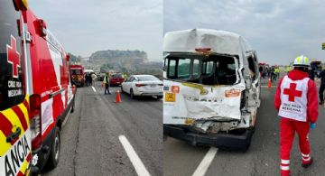 Un total de 23 personas lesionadas en fuerte accidente en la autopista Toluca-Naucalpan