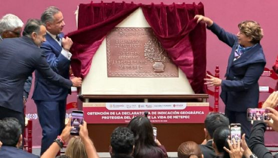 Entrega Delfina Gómez Declaratoria de Indicación Geográfica Protegida del Árbol de la Vida de Metepec