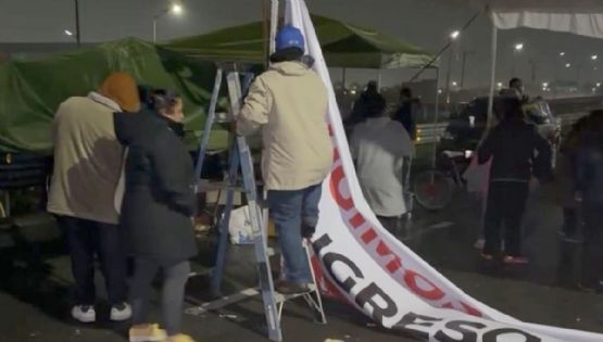 Levantan bloqueo en el Camino Libre Tonanitla-AIFA tras 2 días consecutivos