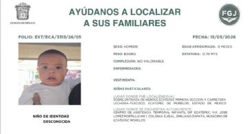 Emiten Ficha de Búsqueda del bebé abandonado en taxi en Ecatepec