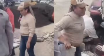 Alcaldesa de Coyotepec rellena baches con escombros; vecinos acusan simulación porque ellos costearon el fresado