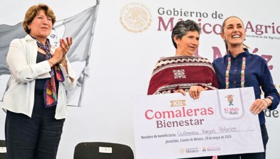 Sheinbaum y Delfina Gómez presentan nuevo apoyo del Bienestar para mujeres del EDOMEX