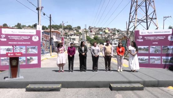 Entrega Delfina Gómez rehabilitación de la Av. las Torres en Tultitlán, como parte de iniciativa “Caminemos Seguras”