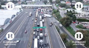 Bloqueo en la México-Pachuca hoy: Así se ve desde el aire el cierre que provoca filas kilométricas
