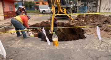 Hasta el fin de semana quedará reparado socavón en Nezahualcóyotl: ODAPAS