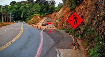 Cierran temporalmente rampas de emergencia en la carretera Toluca-Taxco por trabajos de rehabilitación